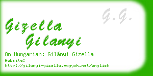 gizella gilanyi business card