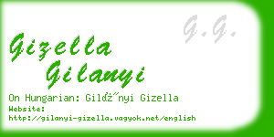 gizella gilanyi business card